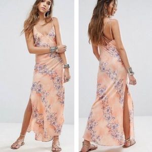 Free People Cassie Floral Slip Maxi Dress
